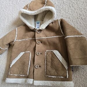 Old Navy Baby Sherpa-Lined Faux Suede Jacket – Size 6–12 Month